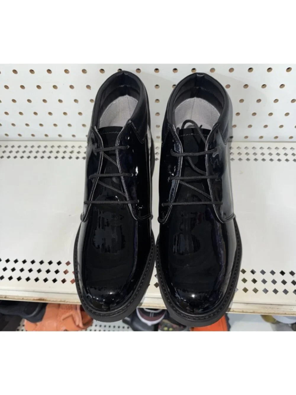 Bates Sentinel Mens Patent Leather High Shine On Duty Dress Chukka Boots Size 11